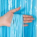 Soft Blue Tassel Door Curtain - Party, Baby Shower, Circumcision Decoration, Gender Party 1x2 m