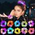 Soft Blue Color LED Light Elastic Hair Clip - 3 Modes Festival & Party Hair Clip