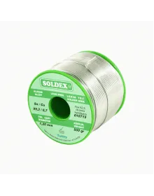 Sn: 99.3 - Cu: 0.7 - 500 Gr, 2 mm - Lead-free, Silver-free Solder Wire