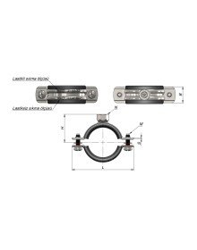 Pipe Clamp with Nut 1 1/2