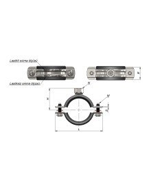 Pipe Clamp with Nut 3 Piece