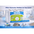 Professional Touchless Towel 18 Rolls – 2 Layer 100 Cellulose 21 cm Industrial Paper Towel 3X6 Rolls Professional Touchless Towel 18 Rolls – 2 Layer 100 Cellulose 21 cm Industrial Paper Towel 3X6 Rolls