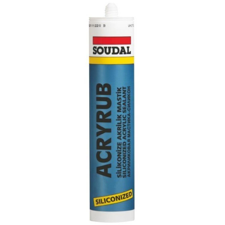 Soudal Acryrub Siliconized Sealant 310 ml Brown