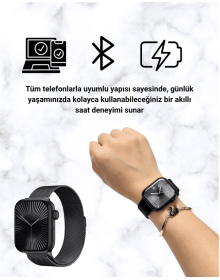 SQ-16 Mini Series 10 – Touch Smart Watch | Heart Rhythm, SpO2, Sleep Tracking