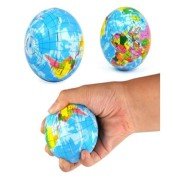 Stress Ball with World Map - Medium Size Stress Ball with World Map - Medium Size