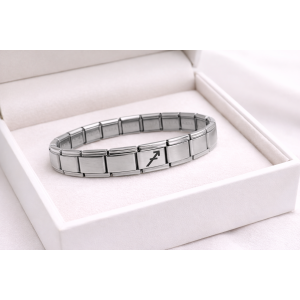 Steel Nomination Bracelet Sagittarius | Stainless Steel Zodiac Sign Bracelet | Stylish and Free-Spirited Design