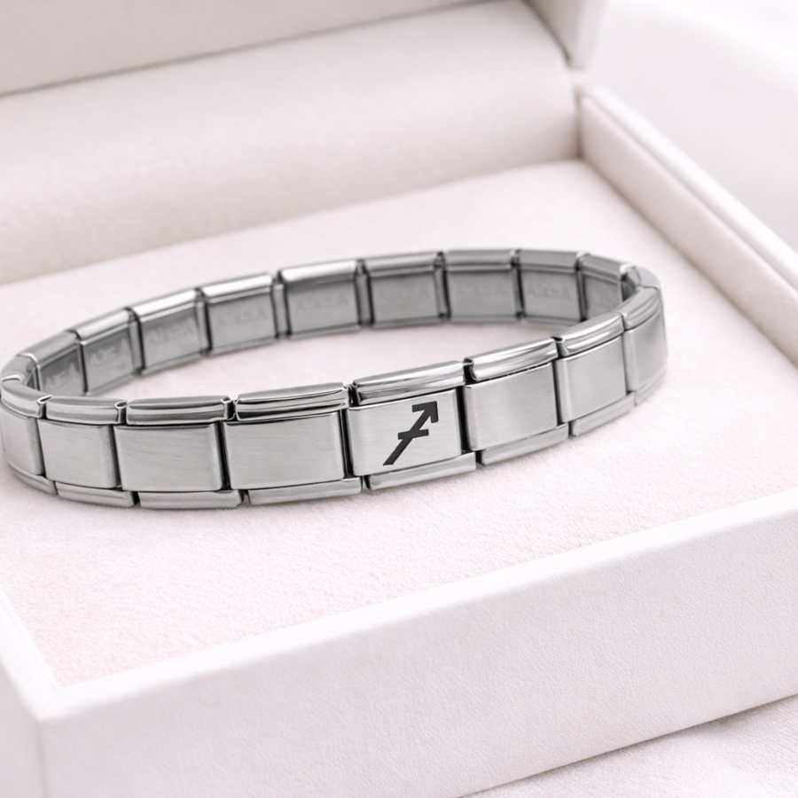 Steel Nomination Bracelet Sagittarius | Stainless Steel Zodiac Sign Bracelet | Stylish and Free-Spirited Design