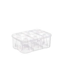 Water Glass Carrying Box Transparent - 6 Glass Capacity Picnic Box