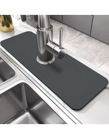Water Absorbing Magic Kitchen Bathroom Faucet Mat Sink Edge Mat