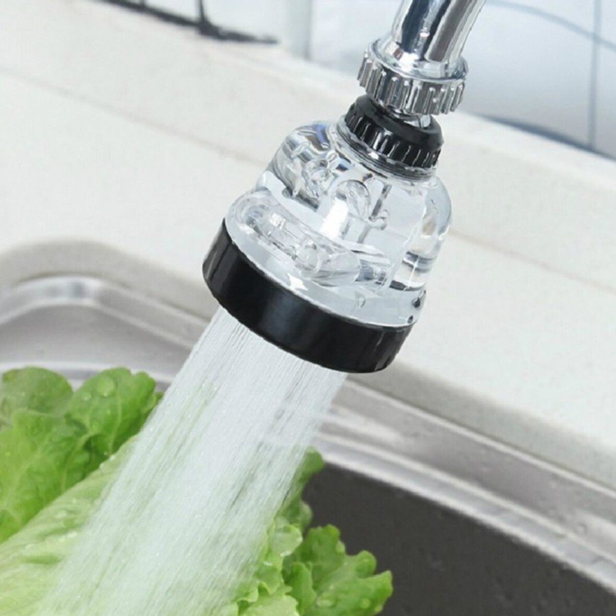 Water Saving 3 Functional Movable Faucet Head - Transparent