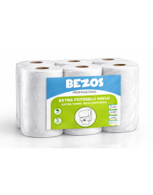 Professional Touchless Towel 6 Rolls – 2 Layer 100% Cellulose 21 cm Industrial Paper Towel