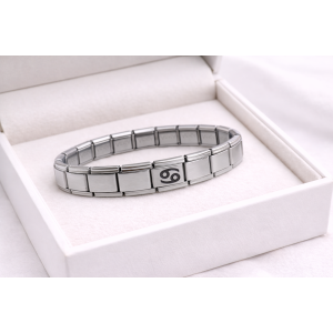 Steel Nomination Bracelet Cancer | Stainless Steel Zodiac Sign Bracelet | Elegant and Meaningful Design