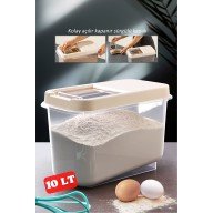 10 LT Provisions Pulses Flour Sugar Storage Container with Sliding Lid
