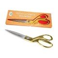 Professional Tailor Scissors - Gold Handled Scissors Large Size