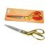 Professional Tailor Scissors - Gold Handled Scissors Large Size