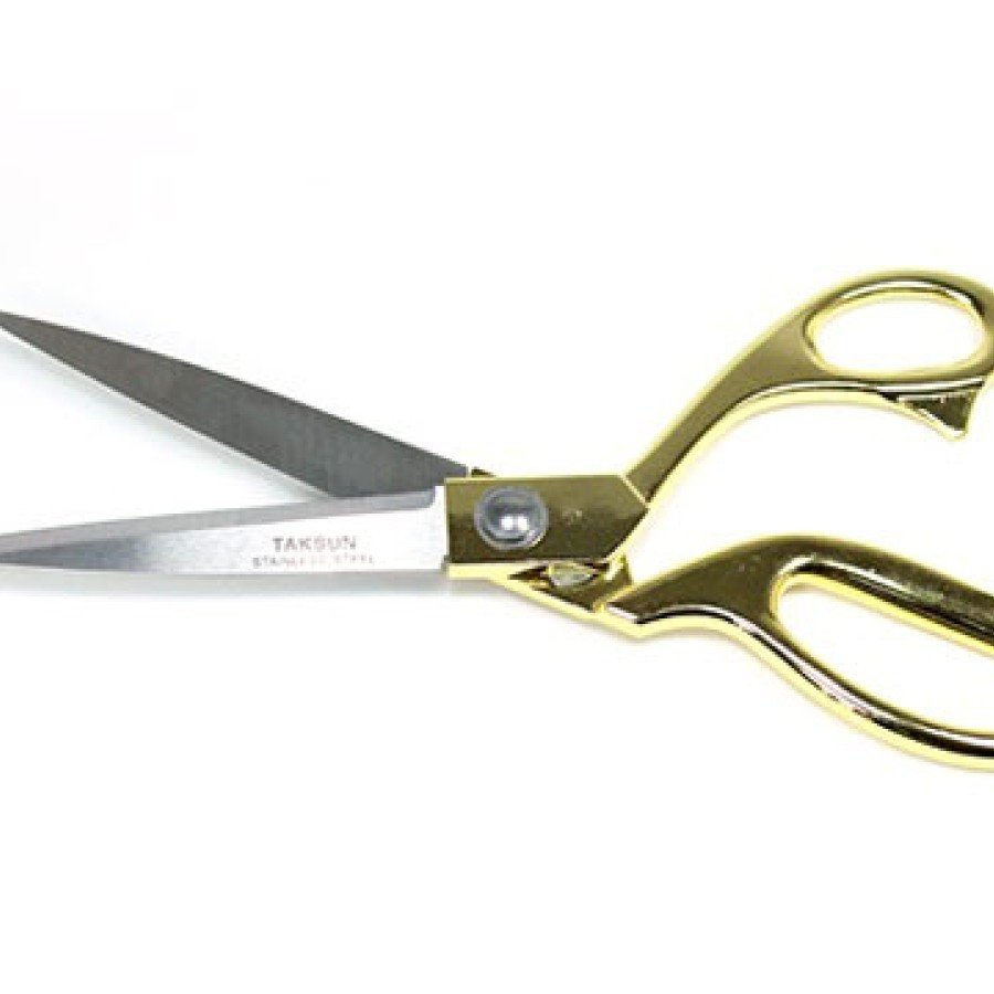 Professional Tailor Scissors - Gold Handled Scissors Large Size
