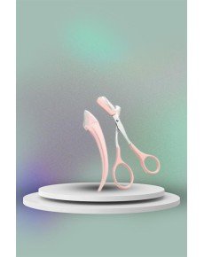 Comb Eyebrow Mustache Scissors and Eyebrow Razor Set Eyebrow Mustache Hair Removal Epilation Tool Set of 2