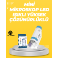 Portable Pocket Microscope with LED Light – 80X–200X Magnification