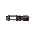 2000 Lumen LED Flashlight - Water Resistant, Focused, Clip-On