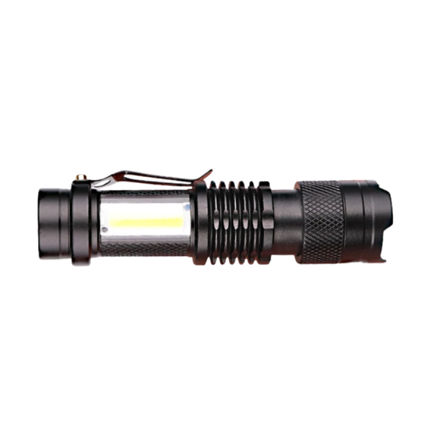 Rechargeable LED Flashlight - 14500 Battery Included, 4 Light Modes, Mini Size