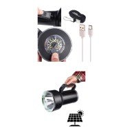 Portable Solar Rechargeable LED Lantern with Powerbank Super Bright Light for Camping and Emergency