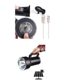 Portable Solar Rechargeable LED Lantern with Powerbank Super Bright Light for Camping and Emergency