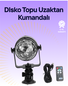 Portable and Durable Plastic Crystal LED Disco Light