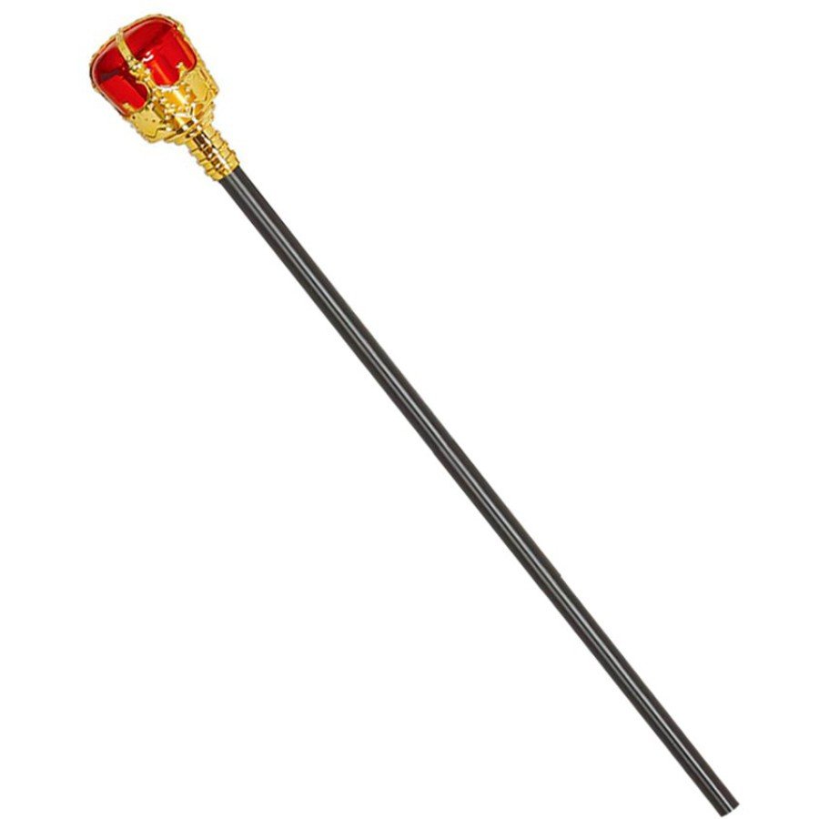 Stoned Gold Princess Tiara and Red Royal Princess Scepter Stoned Gold Princess Tiara and Red Royal Princess Scepter