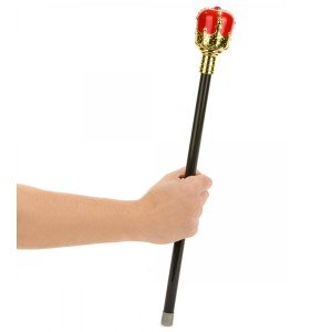 Stoned Gold Princess Tiara and Red Royal Princess Scepter Stoned Gold Princess Tiara and Red Royal Princess Scepter