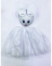 Rabbit Costume White - 23 April Rabbit Hat and Tutu Skirt Set 2 Pieces