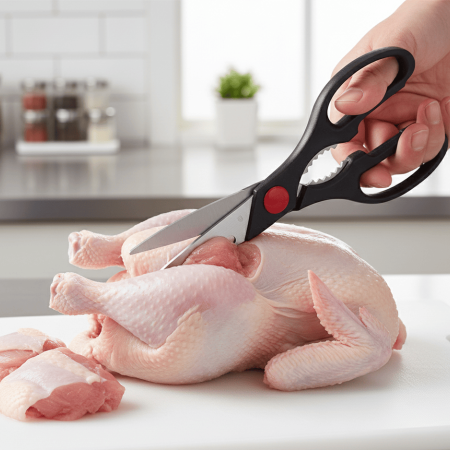 Chicken Scissors Stainless Meat and Chicken Chopping Scissors Chicken Scissors Stainless Meat and Chicken Chopping Scissors