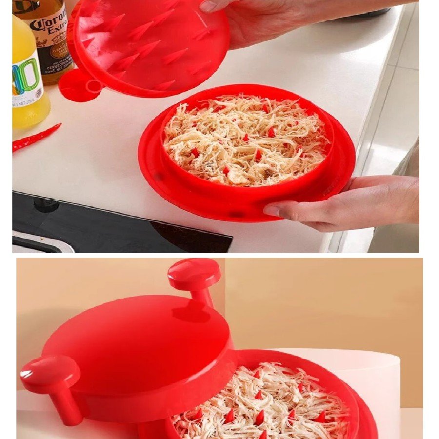 Chicken Shredding Apparatus -Roasted Eggplant Pepper Shredder -Chicken Lining and Pecking Apparatus