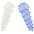 6-Piece Silicone Stretch Lids to Preserve Freshness 6-Piece Silicone Stretch Lids to Preserve Freshness