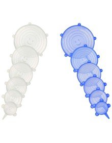 6-Piece Silicone Stretch Lids to Preserve Freshness