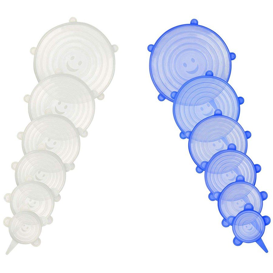 6-Piece Silicone Stretch Lids to Preserve Freshness 6-Piece Silicone Stretch Lids to Preserve Freshness