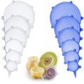 6-Piece Silicone Stretch Lids to Preserve Freshness 6-Piece Silicone Stretch Lids to Preserve Freshness
