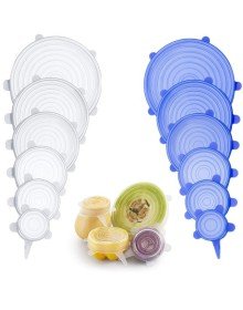 6-Piece Silicone Stretch Lids to Preserve Freshness