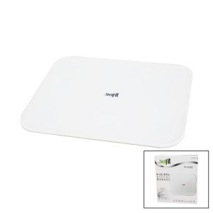 HIDDEN SCREEN -SOFT WHITE GLASS FLOOR DIGITAL SCALE SCALE 180KG SENSOR -LED DISPLAY -ROOM℃ TF-1070