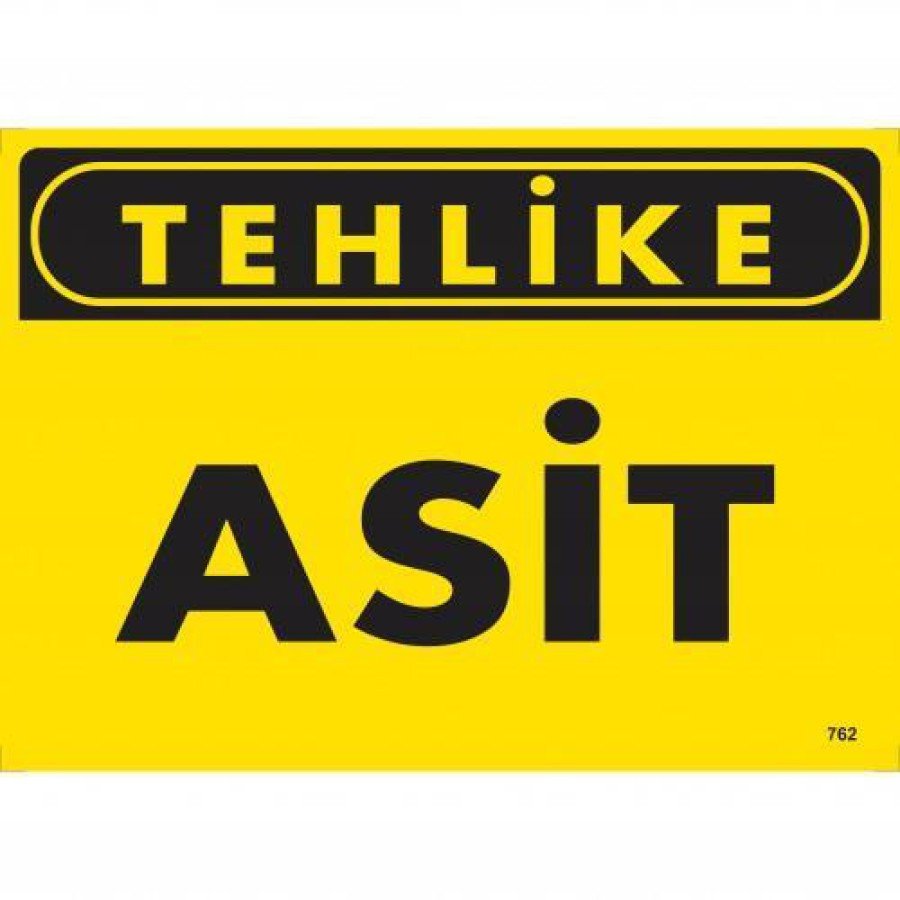 Danger Acid Warning Sign 25x35 CODE:762