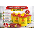 Medical Waste Bucket 5 Liters 5 Pieces Medical Waste Box with Lid Infected Waste Bucket