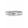 Steel Bracelet with Heart Detail – Stylish Stainless Steel Italian Model Bracelet