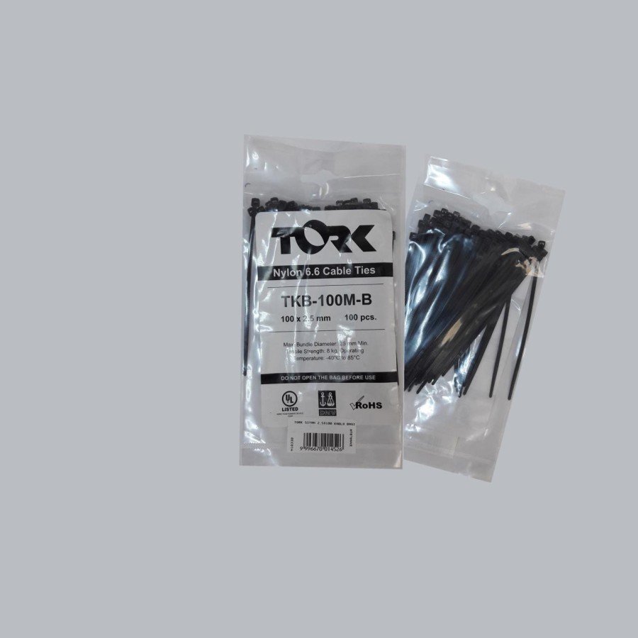 Tork Black Cable Tie 2.5X100 Tork Black Cable Tie 2.5X100