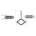 Triphone Pipe Clamp 4 Pieces
