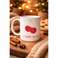 Model 26 – Cute Cherry Design Porcelain Mug with I Cherry-Ish You Written - Love-Full Gift Idea