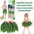 Tropical Inspired Hawaiian Leaf Party Skirt Kids Size
