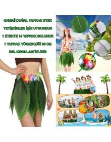 Tropical Inspired Hawaiian Leaf Party Skirt Adult Size