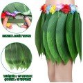 Tropical Inspired Hawaiian Leaf Party Skirt Adult Size