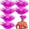 Tropical Party Pink Fuchsia Straw Hawaiian Hat 13x36 cm