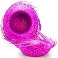 Tropical Party Pink Fuchsia Straw Hawaiian Hat 13x36 cm