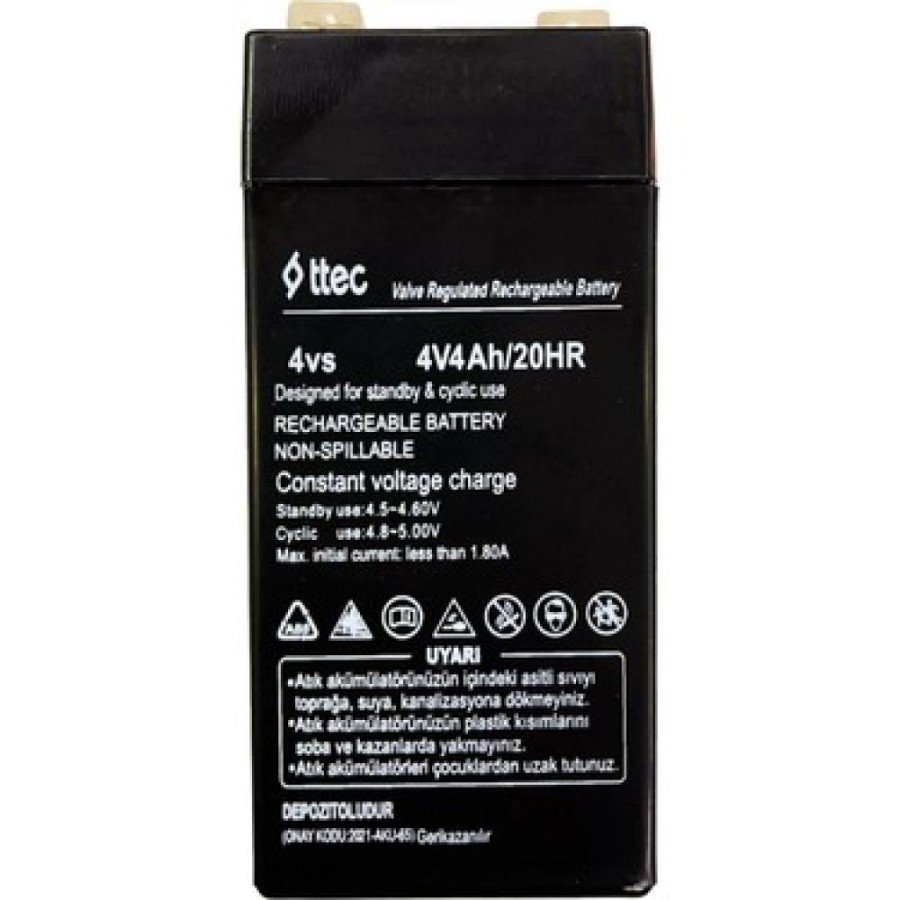 4V 4 AH Dry Maintenance-Free Battery